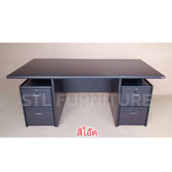 โต๊ะผู้จัดการ 150 180 200 cm สีโอ๊ค ด้านใน