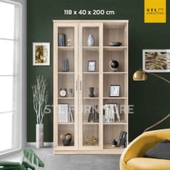 ตู้กระจก โชว์ของ สีโซลิด