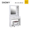 โต๊ะเครื่องแป้ง 80 cm snowy