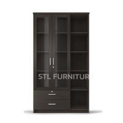 ตู้โชว์ motif 80 cm 2 บาน 2 ลิ้นชัก ดาร์วู้ด