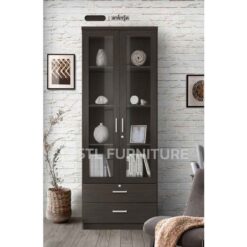 ตู้โชว์ motif 80 cm ลิ้นชัก ดาร์กวู้ด