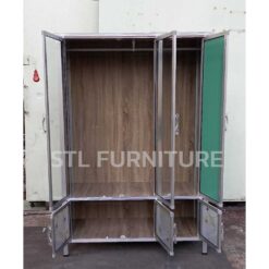 ภายใน ตู้เสื้อผ้าอลูมิเนียม กระจกเงาข้างขวา