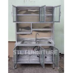 ภายใน ตู้ซิงค์ล้างจานต่อบน มีช่องวางไมโครเวฟ