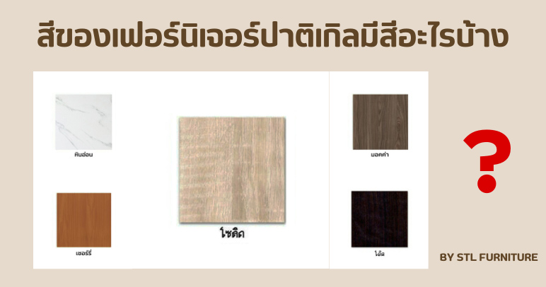 สีของเฟอร์นิเจอร์ปาติเกิลมีสีอะไรบ้าง?