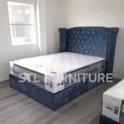 เตียงหัวเบาะ รุ่น finland 5 ฟุต พร้อมที่นอน lucky austin สวยมาก