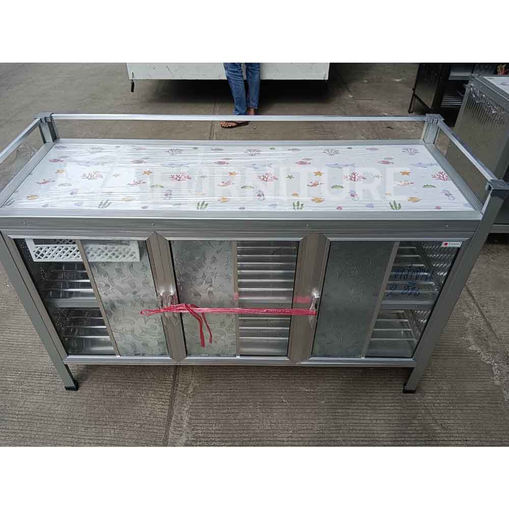 ด้านหน้า ตู้วางเตา 127 cm คว่ำจาน 2 ชั้น