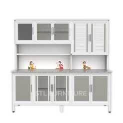 ตู้ครัว-ตู้ซิงค์ ท็อปหิน 200 cm หน้าเรียบ