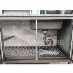 ตู้ซิงค์ล้างจาน ท่อนล่าง 180 cm อลูมิเนียมล้วน ไม่มีไม้ผสม111