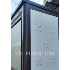 ด้านข้างฉลุระบายอากาศ ตู้ครัว-ตู้ซิงค์ ท็อปหิน 109 cm รุ่น EXTRA