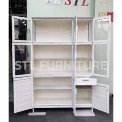 ตู้กับข้าว 9 ประตู อลูมิเนียมล้วน 120 cm metalite ภายใน