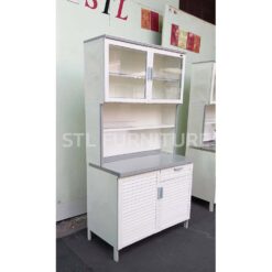 ด้านข้าง ตู้ครัวต่อบนอลูมิเนียมล้วน 100 cm รุ่นคลาสสิค