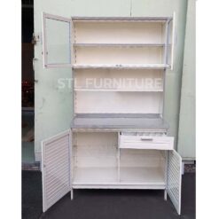 ภายใน ตู้ครัวต่อบนอลูมิเนียมล้วน 100 cm รุ่นคลาสสิค