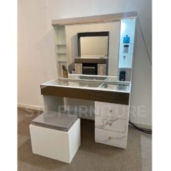 โต๊ะเครื่องแป้ง elegant สีขาวหินอ่อน สวยมาก