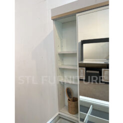 โต๊ะเครื่องแป้ง elegant ชั้นวางของปรับระดับได้