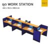 โต๊ะทำงานกลุ่ม ชุด WORKSTATION มีเคาน์เตอร์บน 7 ที่นั่ง 