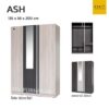 ตู้เสื้อผ้า 135 cm ASH