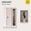 ตู้เสื้อผ้า creamy 135 cm
