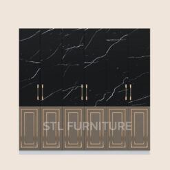 ตู้เสื้อผ้า 240 cm elegant สีเข้ม