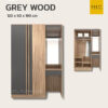 ตู้เสื้อผ้า 120 cm greywood
