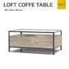 โต๊ะะกลางโซฟากระจก สไตล์ loft