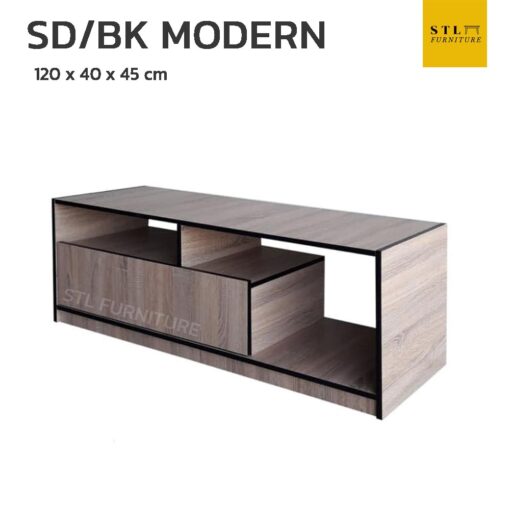 ตู็วางทีวี 120 cm sd/bk modern