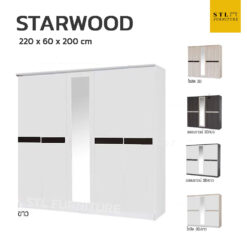 ตู้เสื้อผ้า SATRWOOD 220 cm