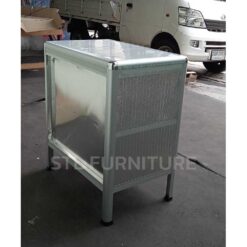 ตู้วางเตาหน้ากระเบื้อง โครงอลูมิเนียมมุนมน 77 cm11