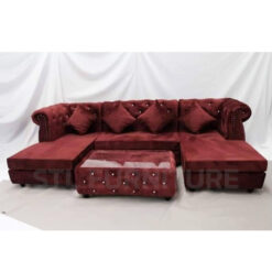 ชุดโซฟาพร้อมโต๊ะกลาง รุ่น BOBBY RED รีวิว