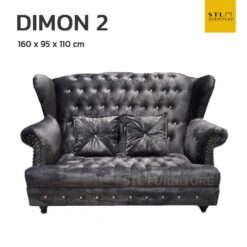 โซฟา ทรงหลุยส์ 2 ที่นั่ง รุ่น dimon
