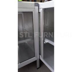 ลักษณะซ้อน ตู้วางเตาตัวแอล หน้ากระเบื้อง 120 cm + 50 cm