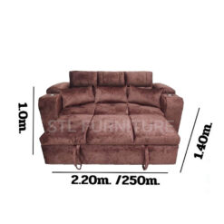 โซฟาเบดดูหนัง รุ่น oslo ขนาด