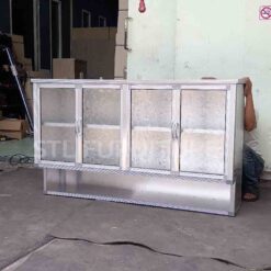 ตู้ลอยอลูมิเนียม 153 cm มีช่องล่าง ด้านข้างอีกด้าน