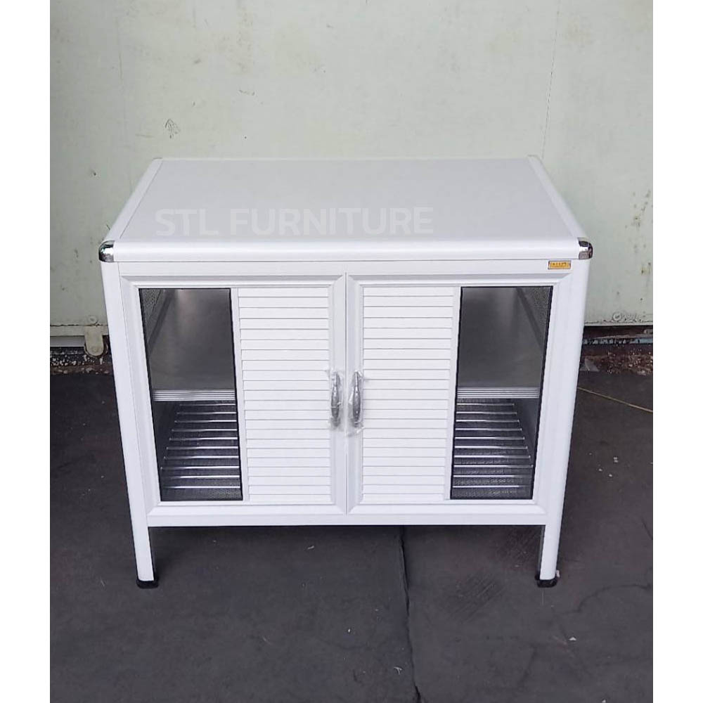 ตู้เคาน์เตอร์ครัวโครงอลูมิเนียม 95 cm ลึกพิเศษ 60 cm ด้านหน้า