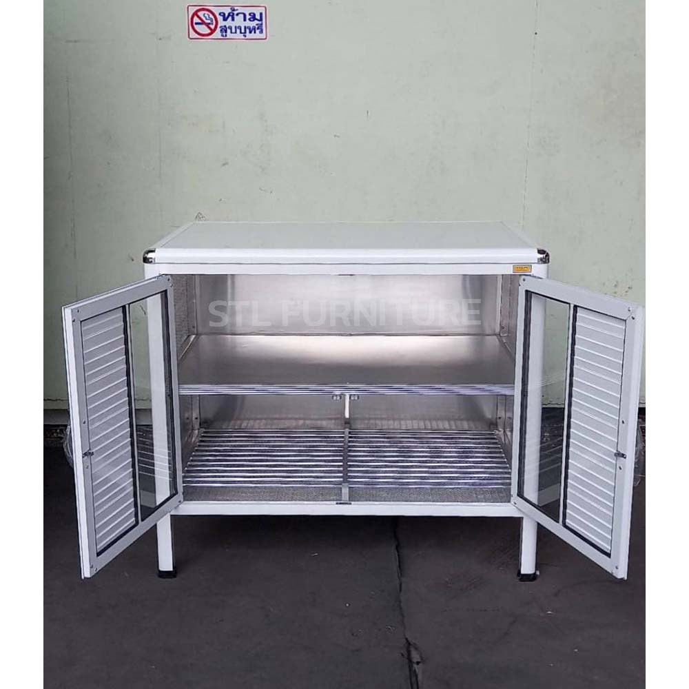 ตู้เคาน์เตอร์ครัวโครงอลูมิเนียม 95 cm ลึกพิเศษ 60 cm ภายใน