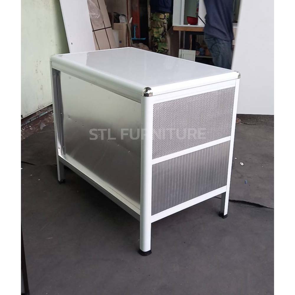 ตู้เคาน์เตอร์ครัวโครงอลูมิเนียม 95 cm ลึกพิเศษ 60 cm ด้านหลัง