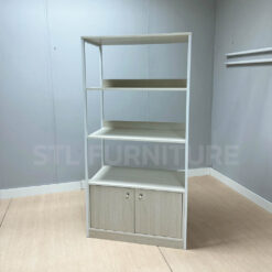 ชั้นวางของโครงเหล็ก มีตู้ล่าง 2