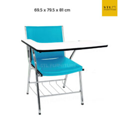 เก้าอี้เลคเชอร์ มีตะแกรง เบาะหนัง PVC