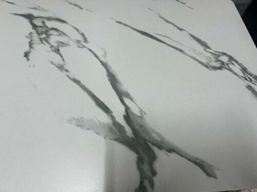 โต๊ะญี่ปุ่นลายหินอ่อน หินดำ ขาเหล็ก 40x60 cm photo review