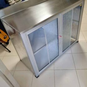 ตู้วางเตาแก๊ส เก็บถังแก๊ส ท็อปสแตนเลส 100 118 cm photo review