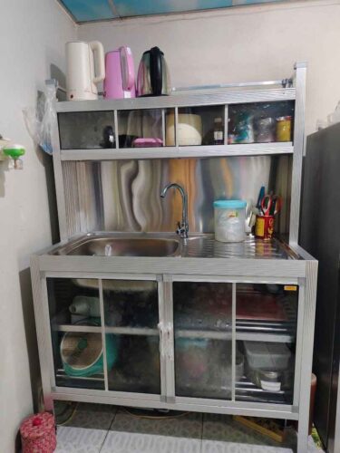 ตู้ซิงค์ บานเลื่อน+กระเบื้อง บน photo review