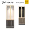 ตู้โชว์ luxury 80 cm ขอบทอง