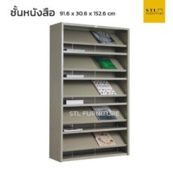 ชั้นหนังสือเอียง เหล็ก
