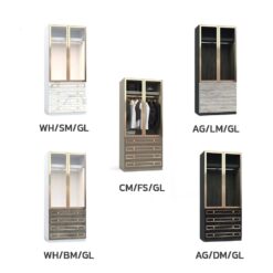 ตู้เสื้อผ้า 100 cm luxury รุ่น AVALON หลายสีให้เลือก