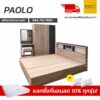 ชุดห้องนอนหอพัก PAOLO 5 ฟุต 6 ฟุต