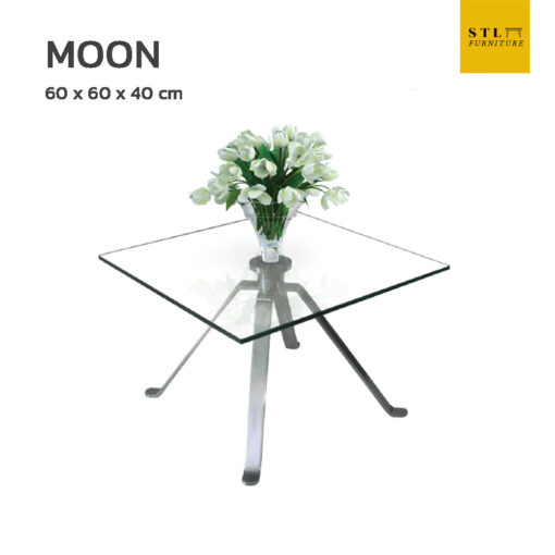 โต๊ะกลางโซฟากระจก รุ่น Moon