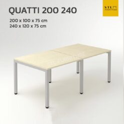 โต๊ะประชุม meeting table 200 240 cm ขาเหล็ก