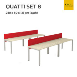 โต๊ะทำงาน มีฉากกั้น 2 ชุด แพ็คคู่