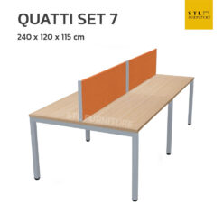 โต๊ะทำงานกลุ่ม Work Station 4 ที่นั่ง มีฉากกั้น