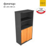 ตู้เอกสาร บนโล่ง ล่างบานสไลด์ top melamine