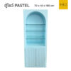 ตู้โชว์ PASTEL หัวโค้ง
